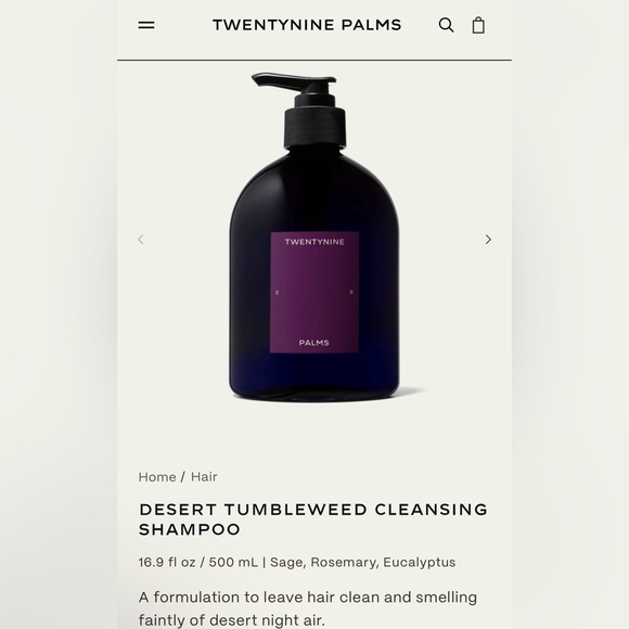 💆🏼‍♀️Twentynine Palms X Jared Leto Desert Tumbleweed Cleansing Shampoo - Picture 1 of 10